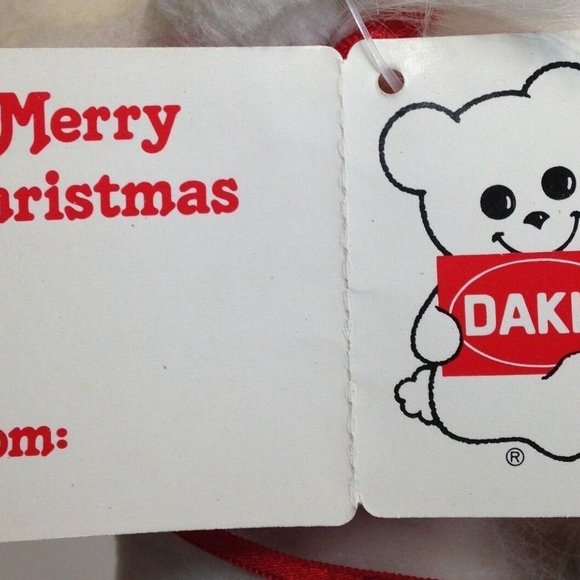 Dakin Christmas Rockers Rocking Horse and Teddy Bear Stuffed Animals 12" -1984 - Picture 12 of 12